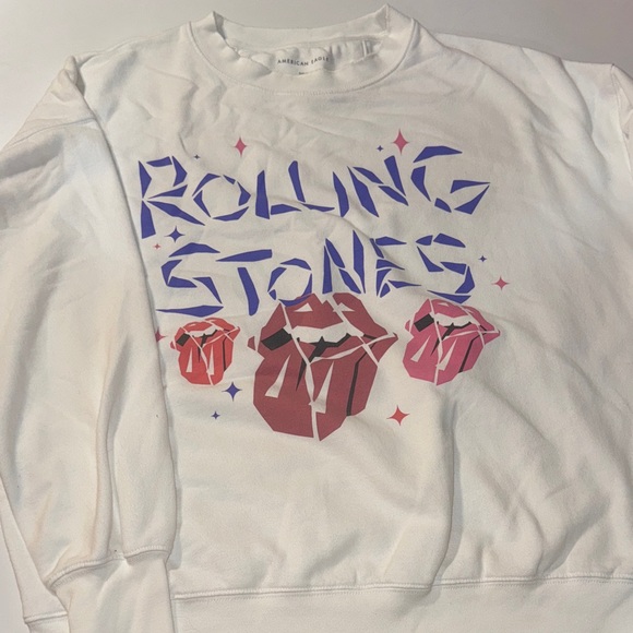 American Eagle Outfitters Sweaters - American Eagle Outfitters White‎ Graphic Sweater